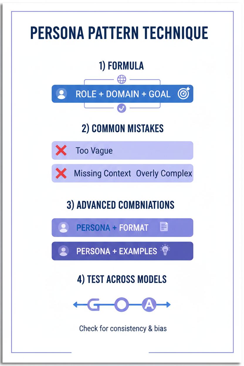 Persona Pattern summary infographic